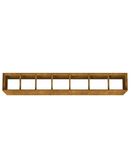 Градинска повдигната леха 280x40x80 см кортенова стомана