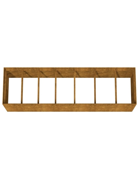 Градинска повдигната леха 280x80x80 см кортенова стомана