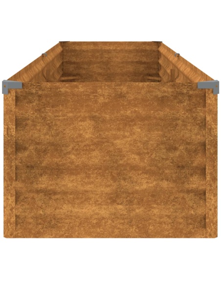 Градинска повдигната леха 194x50x36 см кортенова стомана