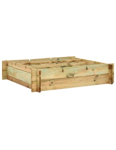 Повдигната леха, 90x90x20 см, импрегнирано дърво