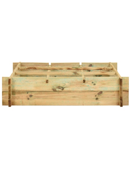Повдигната леха, 90x90x20 см, импрегнирано дърво