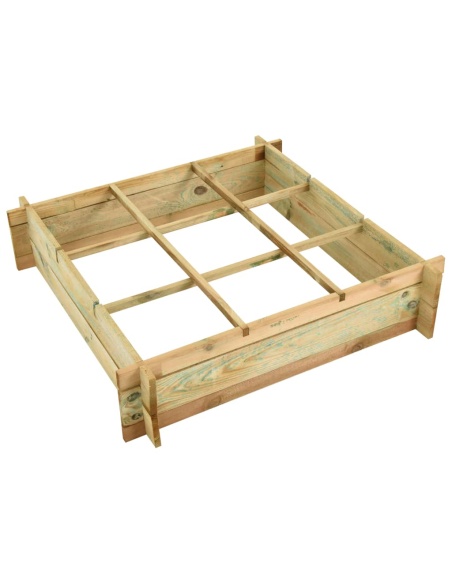 Повдигната леха, 90x90x20 см, импрегнирано дърво