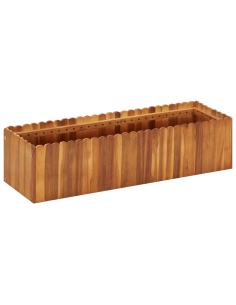 Градинска повдигната леха, 100x30x25 см, акациево дърво масив