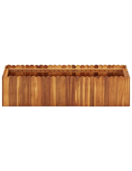 Градинска повдигната леха, 100x30x25 см, акациево дърво масив