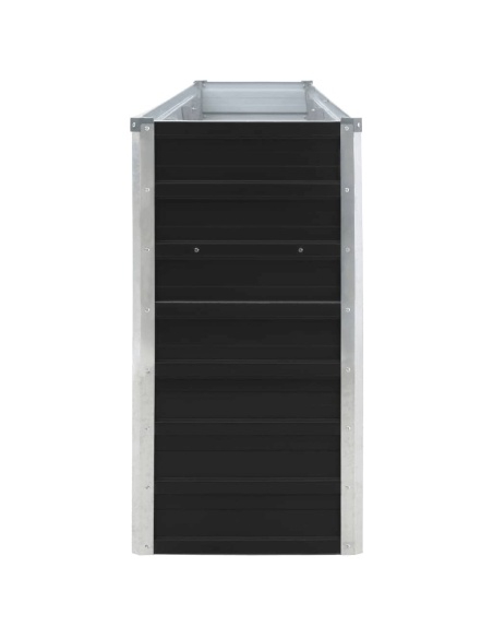 Повдигната леха, 320x40x77 см, поцинкована стомана, антрацит