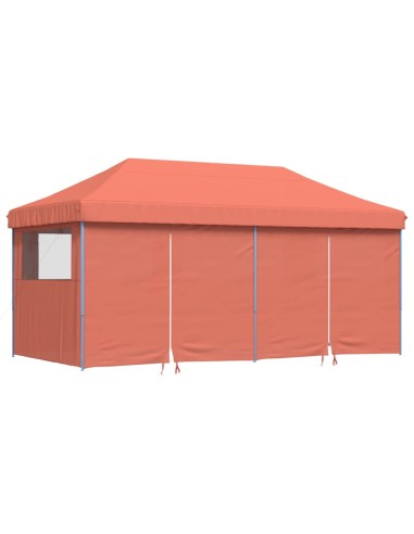 Сгъваема парти шатра pop-up с 4 странични стени теракота