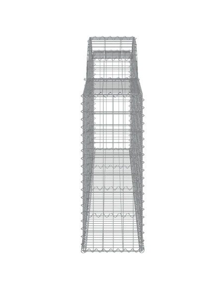 Дъговидна габионна кошница 300x30x80/100 см поцинковано желязо