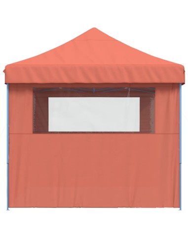 Сгъваема парти шатра pop-up с 3 странични стени теракота