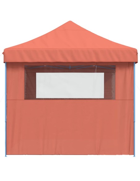 Сгъваема парти шатра pop-up с 3 странични стени теракота