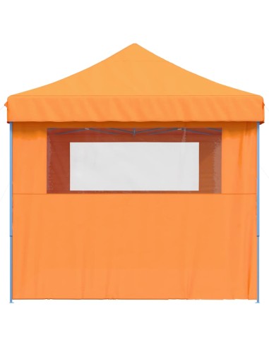 Сгъваема парти шатра pop-up с 3 странични стени оранжева