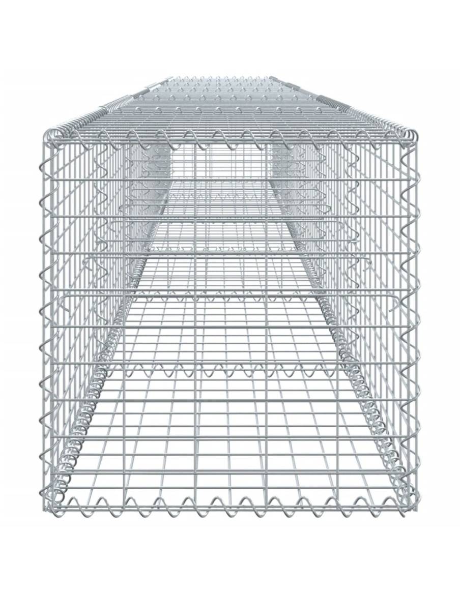 Габионна кошница с покритие, 600x50x50 см, поцинковано желязо