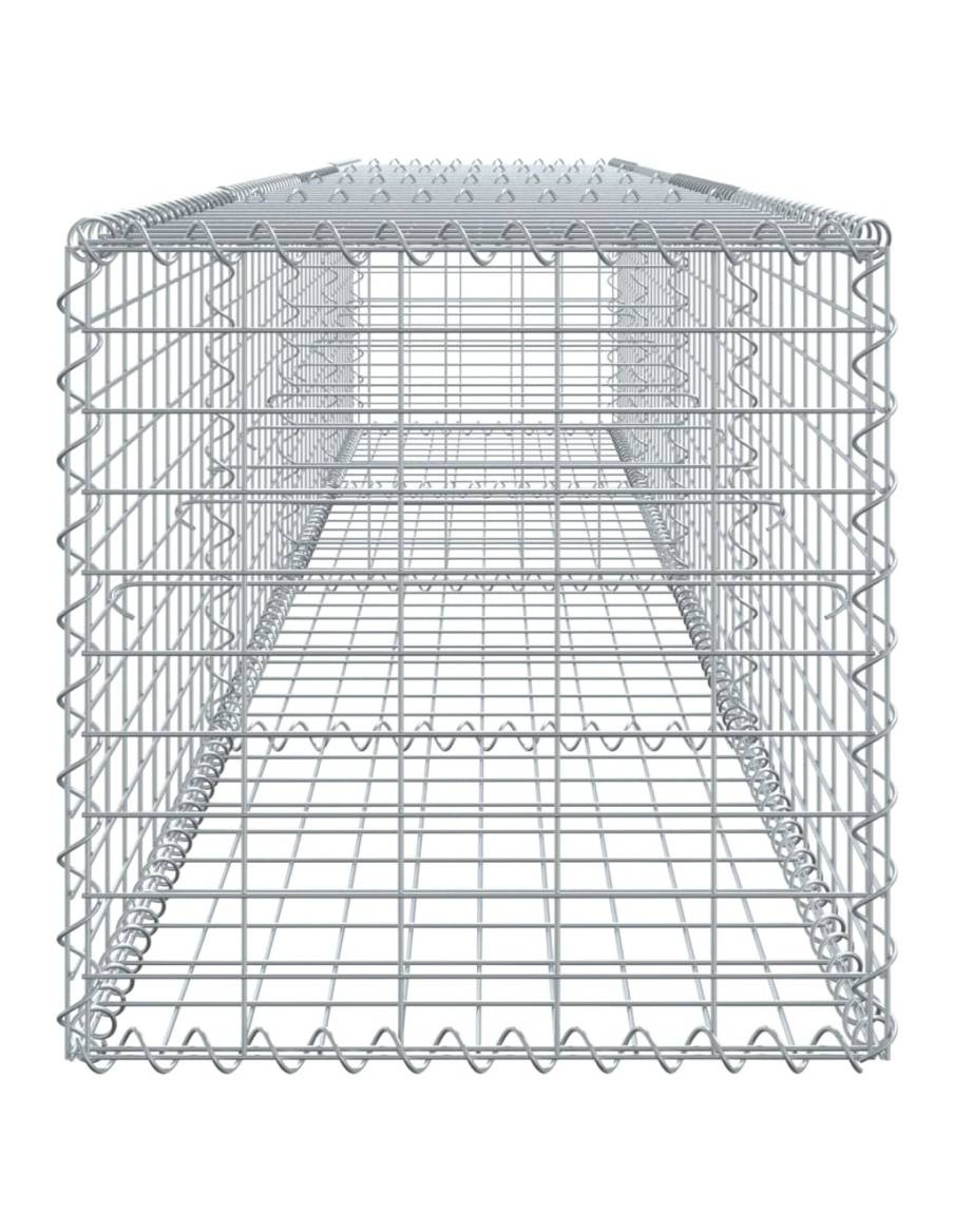 Габионна кошница с покритие, 400x50x50 см, поцинковано желязо