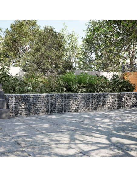 Габионна кошница с покритие, 900x50x50 см, поцинковано желязо