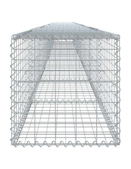 Габионна кошница с покритие, 900x50x50 см, поцинковано желязо