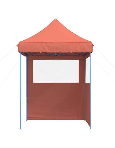 Сгъваема парти шатра pop-up с 2 странични стени теракота