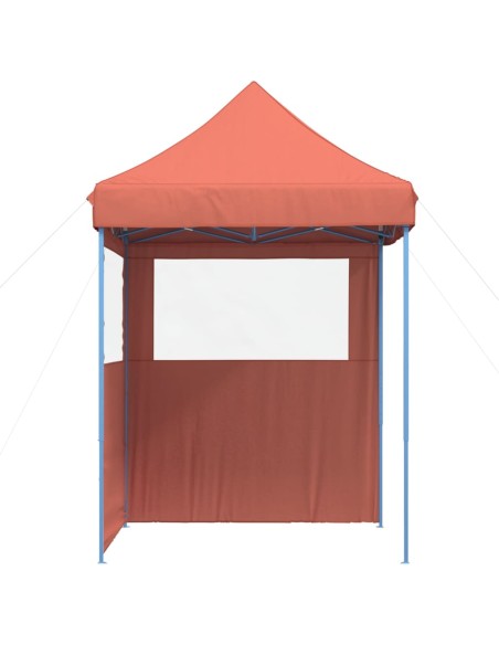 Сгъваема парти шатра pop-up с 2 странични стени теракота