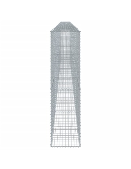 Габионна кошница с покритие, 1200x50x200 см, поцинковано желязо