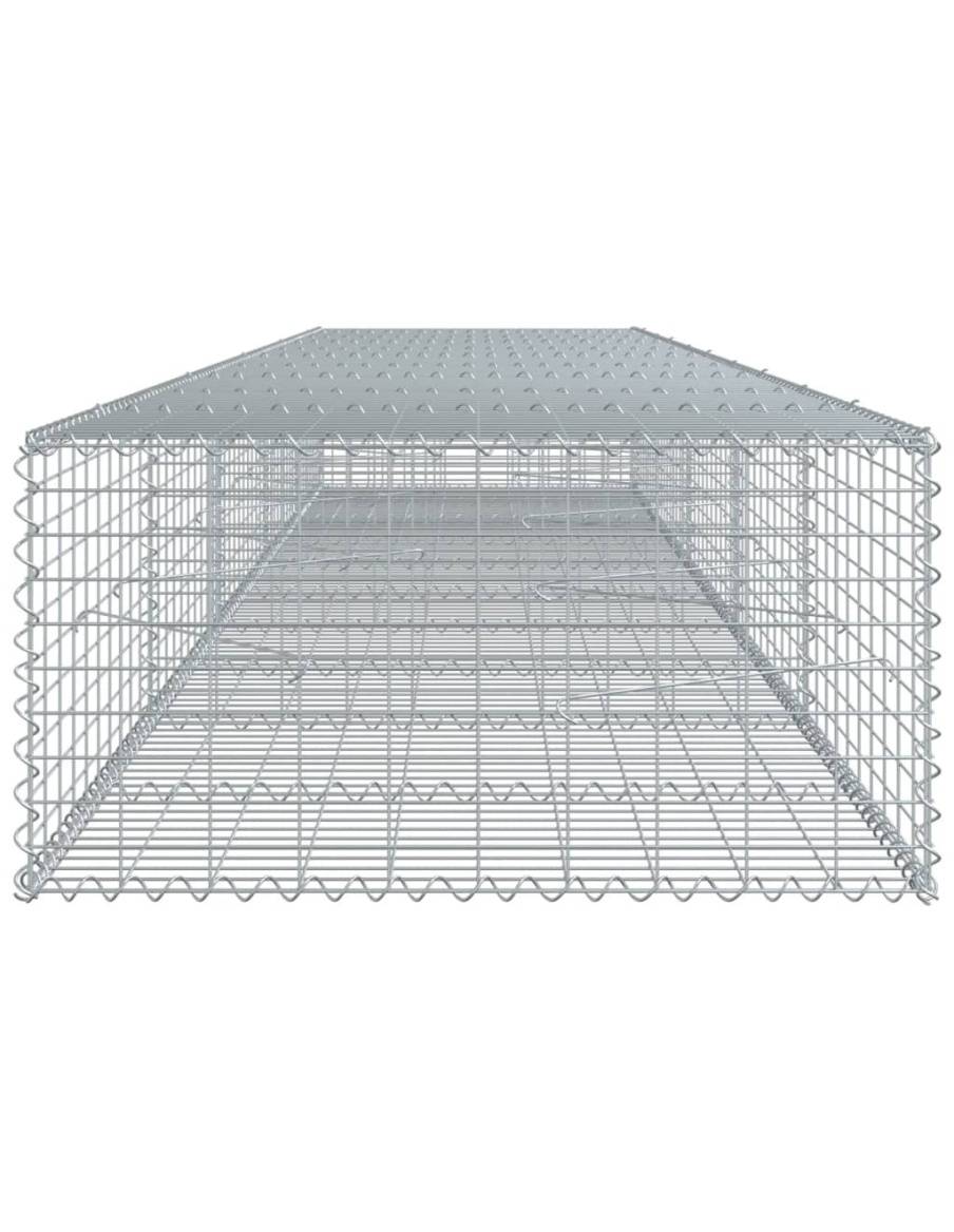 Габионна кошница с покритие, 500x100x50 см, поцинковано желязо
