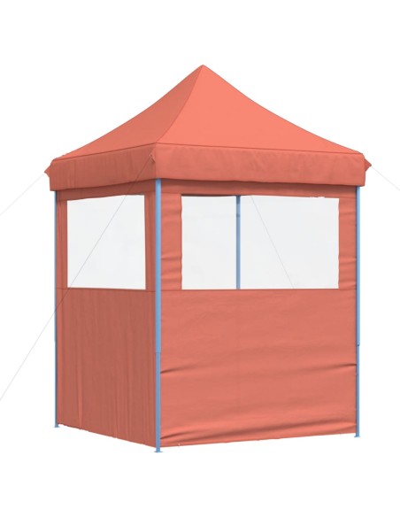 Сгъваема парти шатра pop-up с 2 странични стени теракота