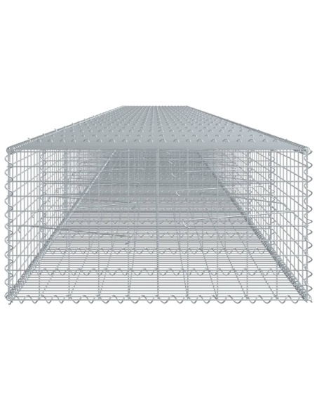 Габионна кошница с покритие, 1200x100x50 см, поцинковано желязо