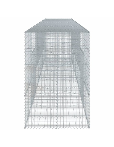 Габионна кошница с покритие, 700x100x150 см, поцинковано желязо