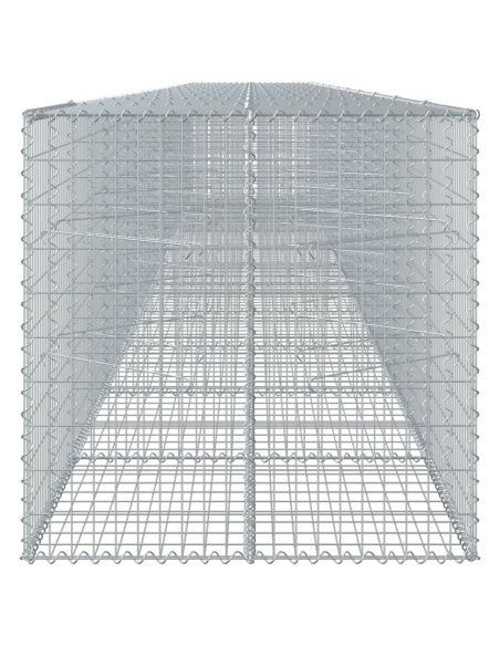 Габионна кошница с капак, 1100x100x100 см, поцинковано желязо
