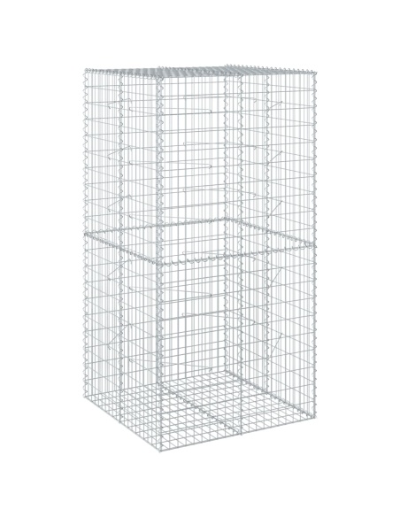 Габионна кошница с покритие, 100x100x200 см, поцинковано желязо