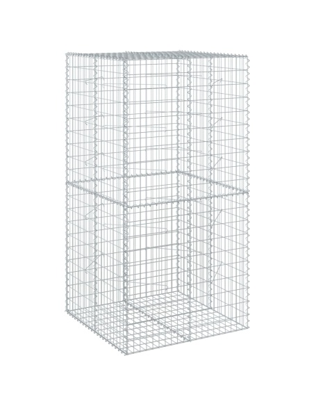 Габионна кошница с покритие, 100x100x200 см, поцинковано желязо