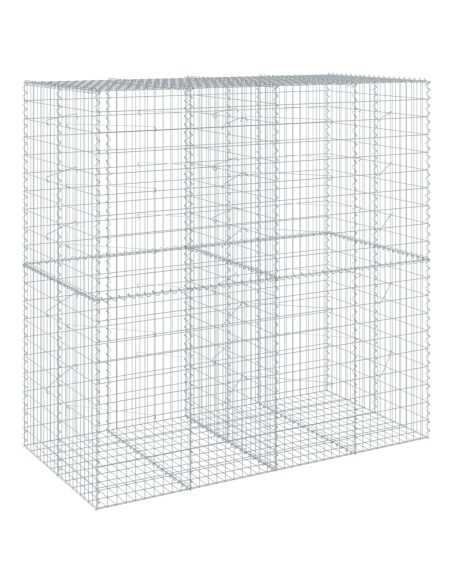 Габионна кошница с покритие, 200x100x200 см, поцинковано желязо