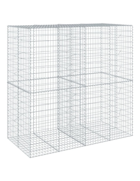 Габионна кошница с покритие, 200x100x200 см, поцинковано желязо
