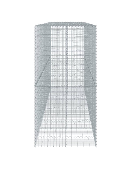 Габионна кошница с покритие, 500x100x200 см, поцинковано желязо