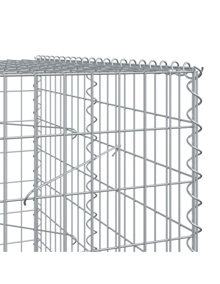 Габионна кошница с покритие, 500x100x200 см, поцинковано желязо