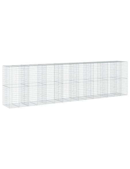 Габионна кошница с покритие, 750x100x200 см, поцинковано желязо