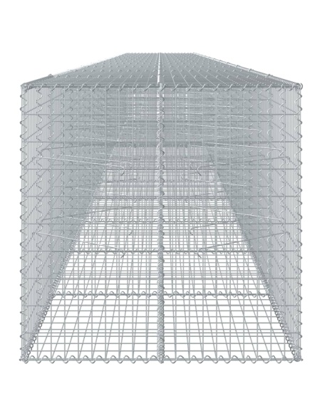 Габионна кошница с капак, 1200x100x100 см, поцинковано желязо