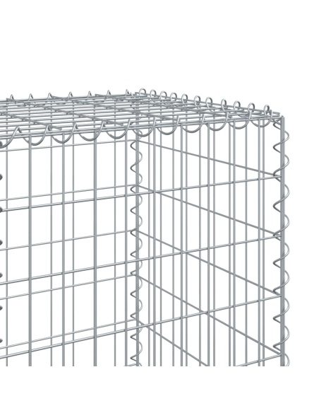 Габионна кошница с покритие, 1000x50x150 см, поцинковано желязо