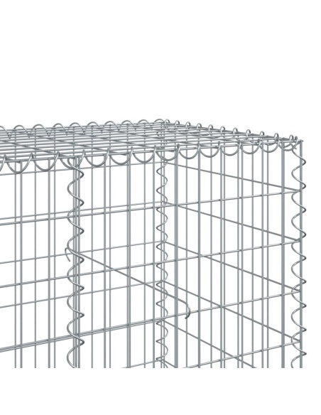 Габионна кошница с капак, 400x100x100 см, поцинковано желязо