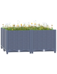 Повдигната леха, 80x80x38 см, полипропилен