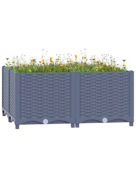 Повдигната леха, 80x80x38 см, полипропилен