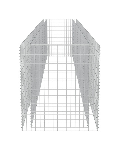 Габион повдигната леха, поцинкована стомана, 540x90x100 cм