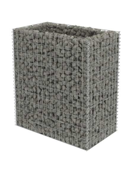 Габион повдигната леха, поцинкована стомана, 90x50x100 cм