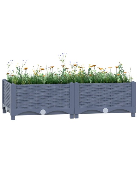 Повдигната леха, 80x40x23 см, полипропилен