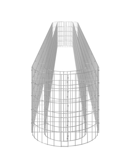 Габион повдигната леха, поцинковано желязо, 470x50x50 cм