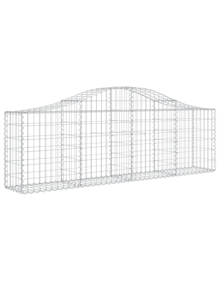 Дъговидна габионна кошница 200x30x60/80 см поцинковано желязо