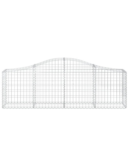 Дъговидна габионна кошница 200x30x60/80 см поцинковано желязо