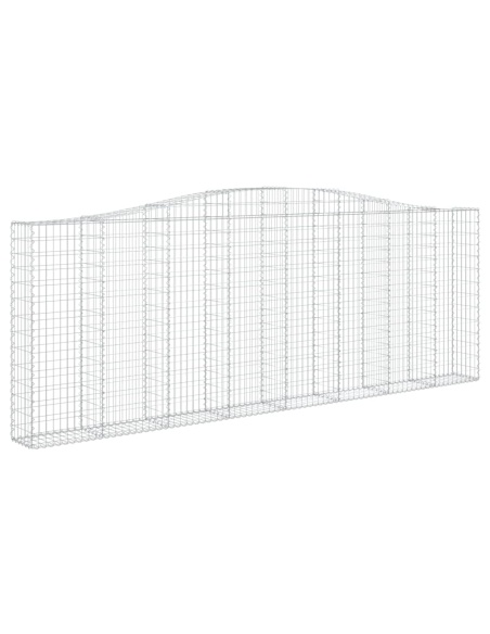 Дъговидна габионна кошница 400x30x140/160 см поцинковано желязо