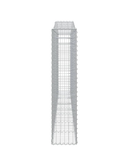 Дъговидна габионна кошница 400x30x140/160 см поцинковано желязо