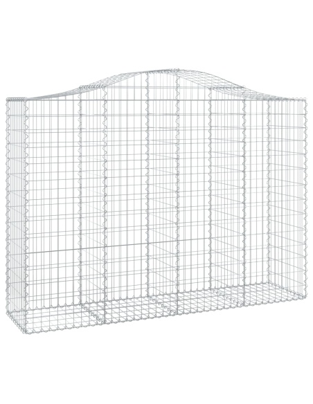 Дъговидна габионна кошница 200x50x140/160 см поцинковано желязо