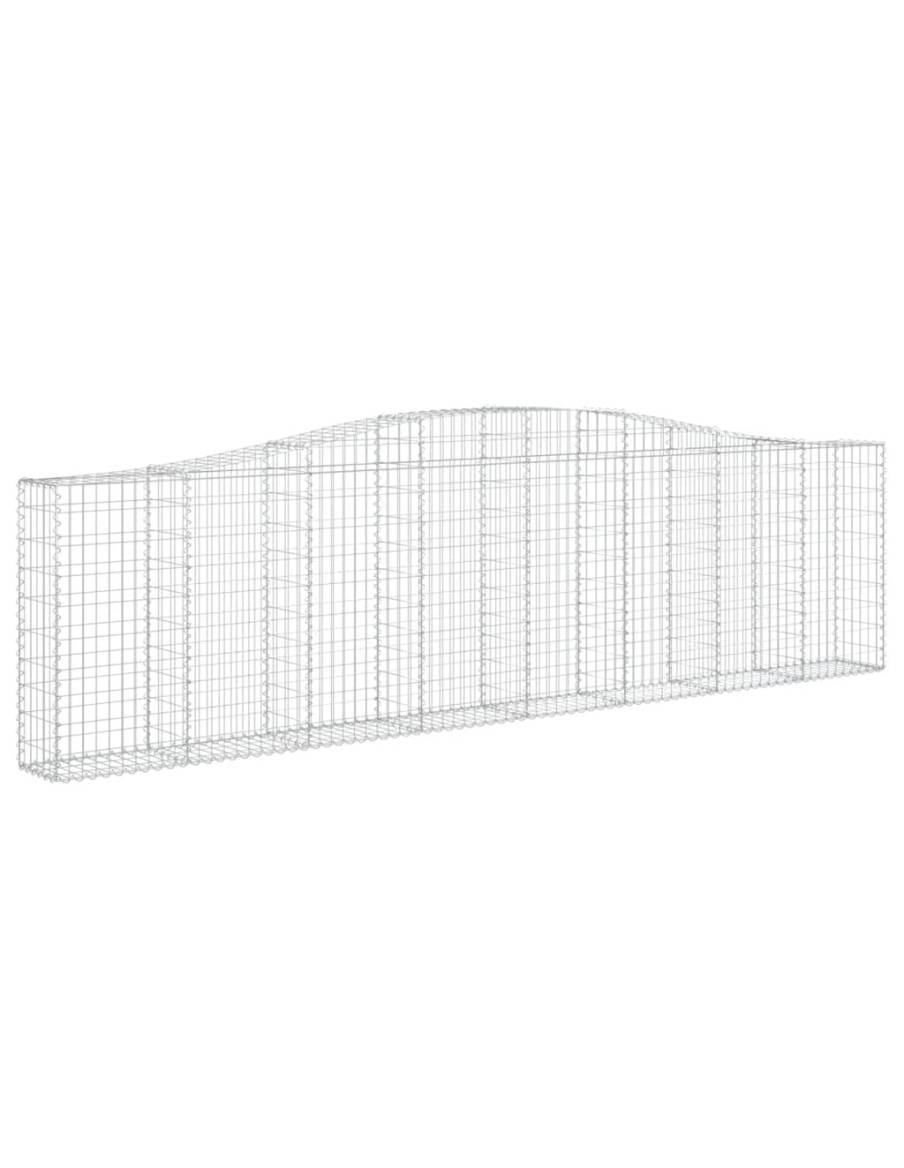 Дъговидна габионна кошница 400x30x100/120 см поцинковано желязо