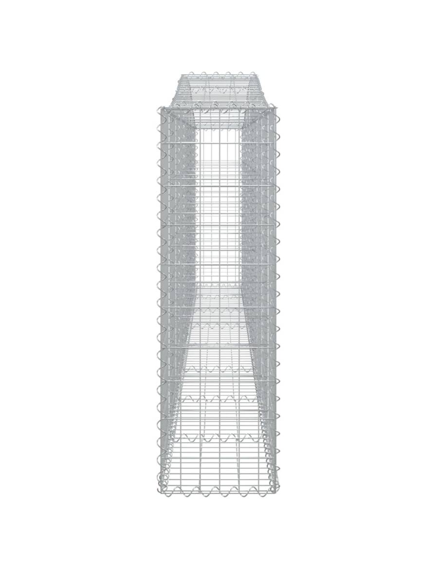Дъговидна габионна кошница 400x30x100/120 см поцинковано желязо