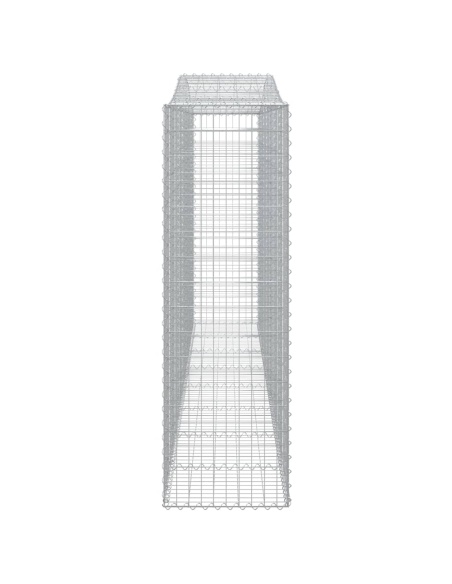 Дъговидна габионна кошница 400x50x160/180 см поцинковано желязо